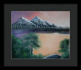 Lake view 1 - Framed Print