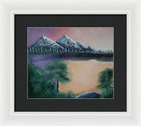 Lake view 1 - Framed Print