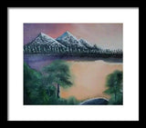 Lake view 1 - Framed Print