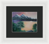 Lake view 1 - Framed Print