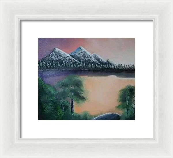 Lake view 1 - Framed Print