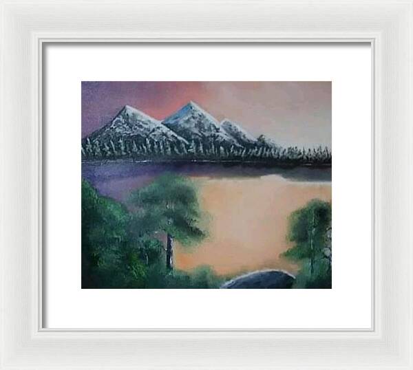 Lake view 1 - Framed Print