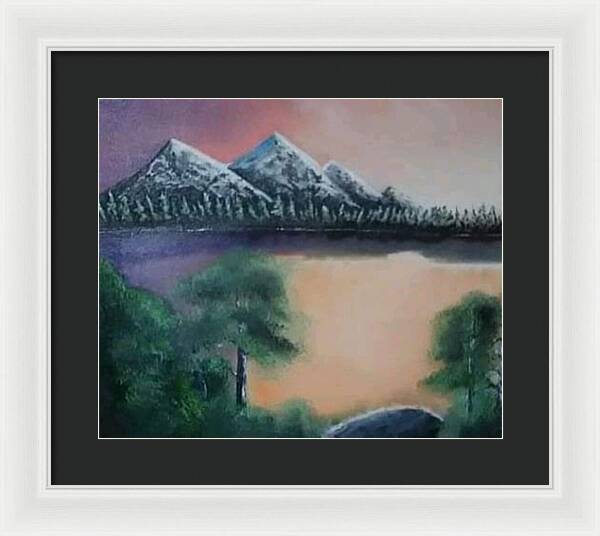 Lake view 1 - Framed Print