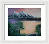 Lake view 1 - Framed Print