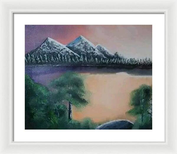 Lake view 1 - Framed Print