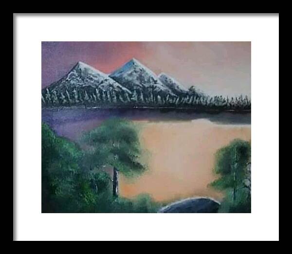 Lake view 1 - Framed Print