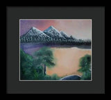 Lake view 1 - Framed Print