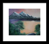 Lake view 1 - Framed Print