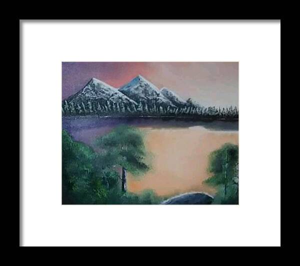 Lake view 1 - Framed Print