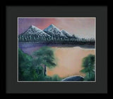 Lake view 1 - Framed Print