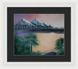 Lake view 1 - Framed Print