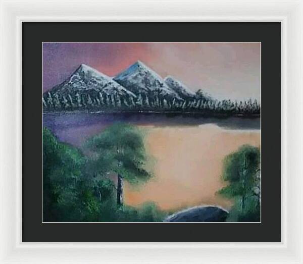 Lake view 1 - Framed Print