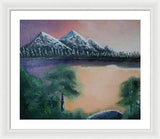 Lake view 1 - Framed Print