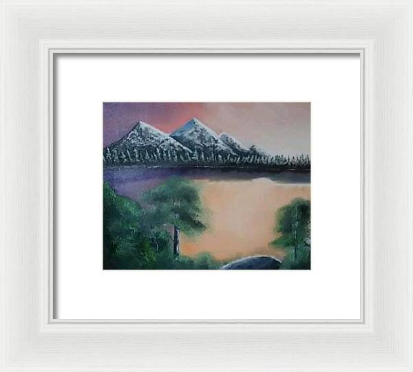 Lake view 1 - Framed Print