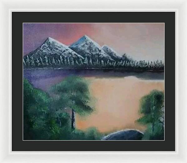 Lake view 1 - Framed Print