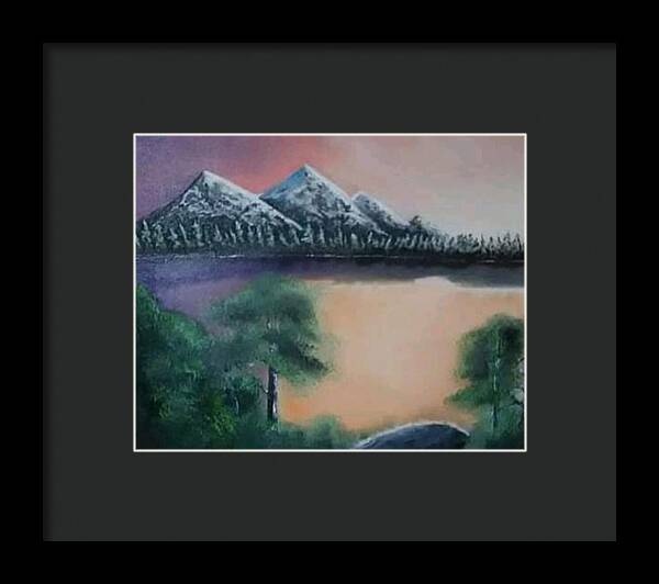 Lake view 1 - Framed Print