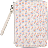 Colored Pencil Holder, Large Capacity 200 Pencil Case with Zippered Storage Compartments and Wristlet Handle, White PU Leather, Cute Boho Design, Organizer Box for Pens, Markers, Crayons, Brushes