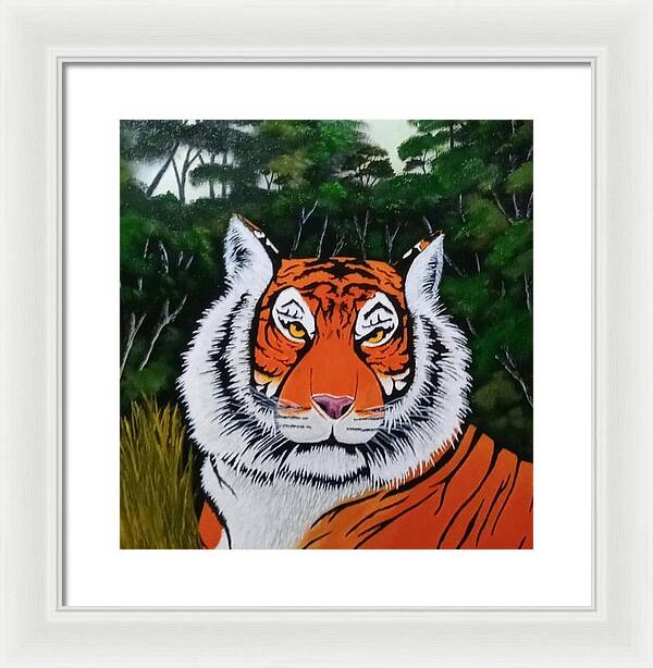 Eyes of the tiger 2 - Framed Print