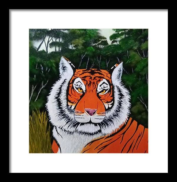 Eyes of the tiger 2 - Framed Print