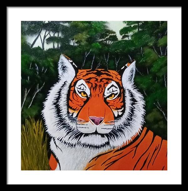 Eyes of the tiger 2 - Framed Print