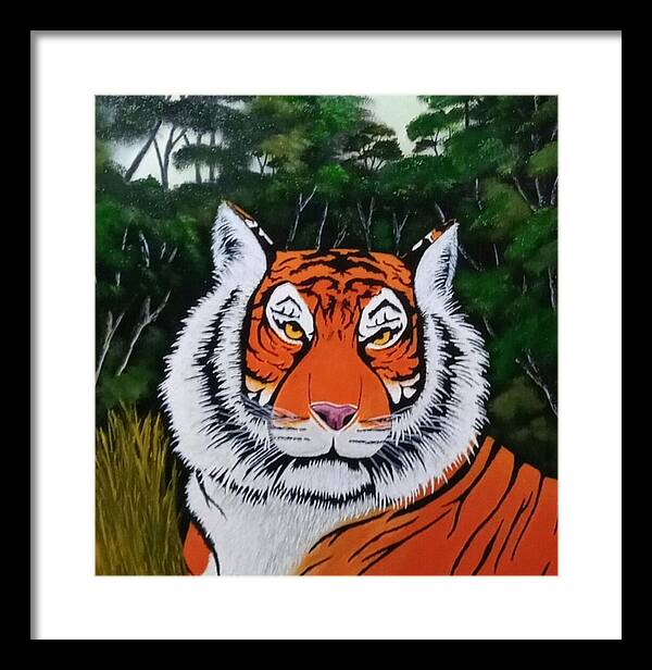 Eyes of the tiger 2 - Framed Print