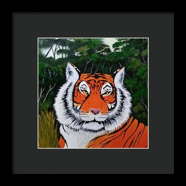 Eyes of the tiger 2 - Framed Print