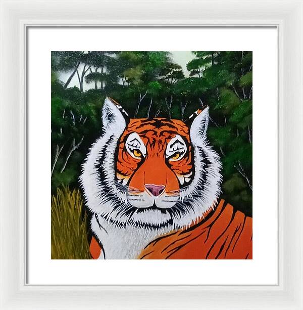 Eyes of the tiger 2 - Framed Print