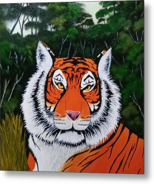 Eyes of the tiger 2 - Metal Print