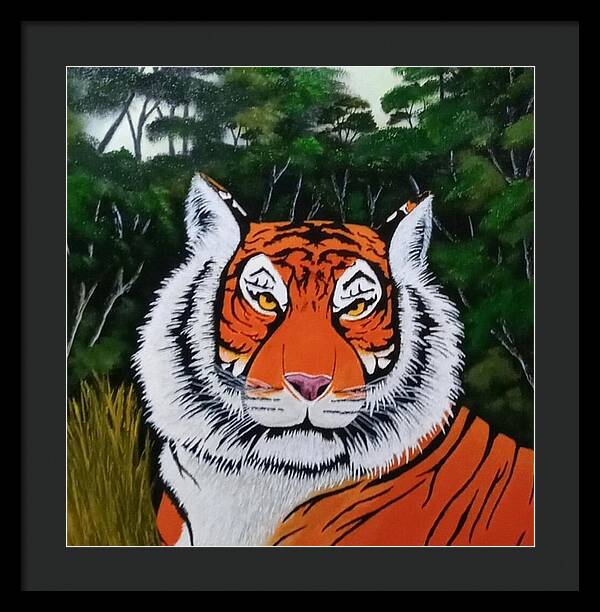 Eyes of the tiger 2 - Framed Print