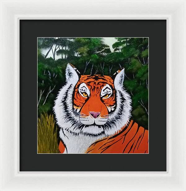 Eyes of the tiger 2 - Framed Print