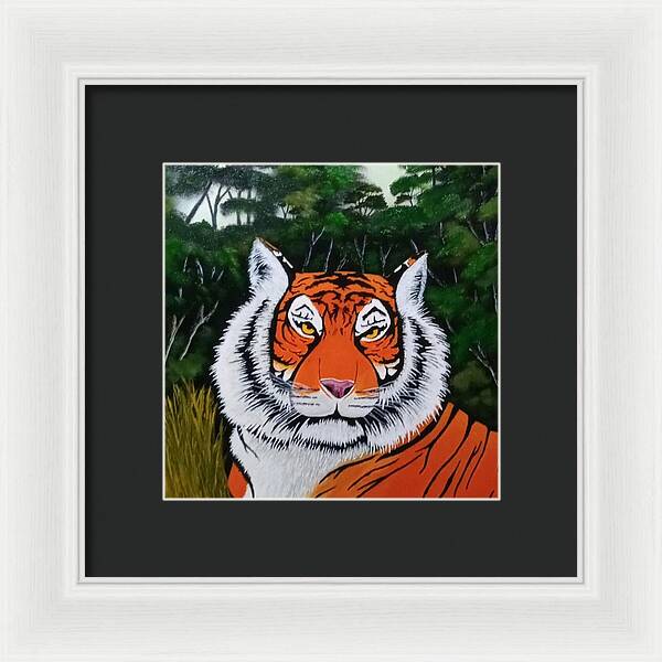 Eyes of the tiger 2 - Framed Print