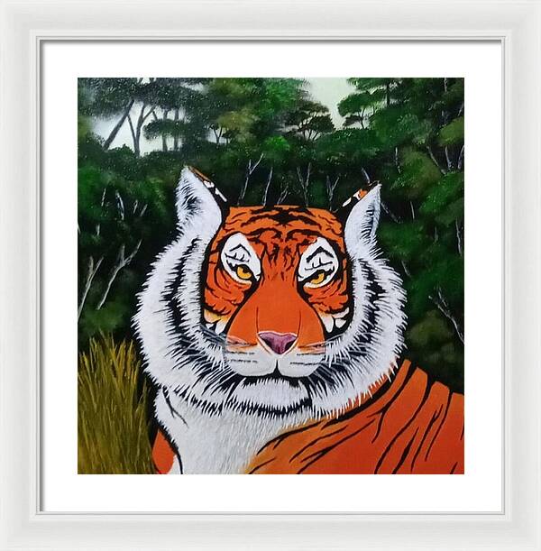 Eyes of the tiger 2 - Framed Print