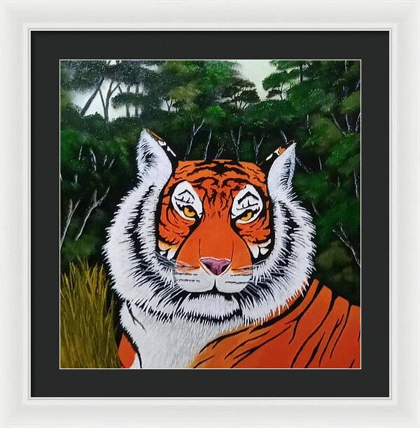 Eyes of the tiger 2 - Framed Print