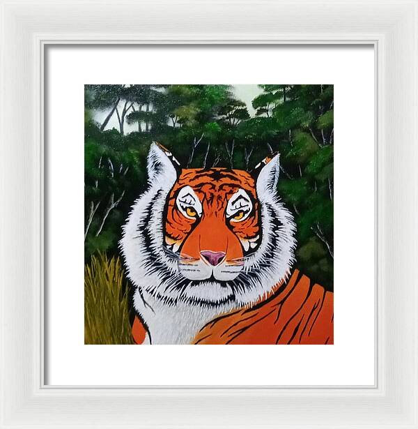 Eyes of the tiger 2 - Framed Print