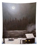 Cabin by the lake - Tapestry