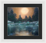 Calm water - Framed Print