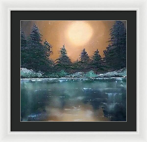 Calm water - Framed Print