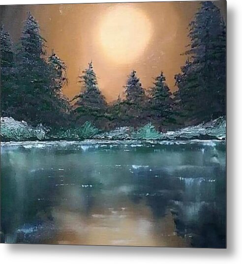 Calm water - Metal Print