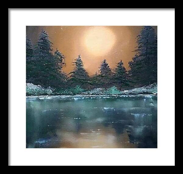 Calm water - Framed Print