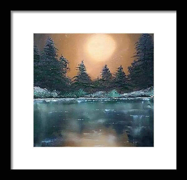 Calm water - Framed Print