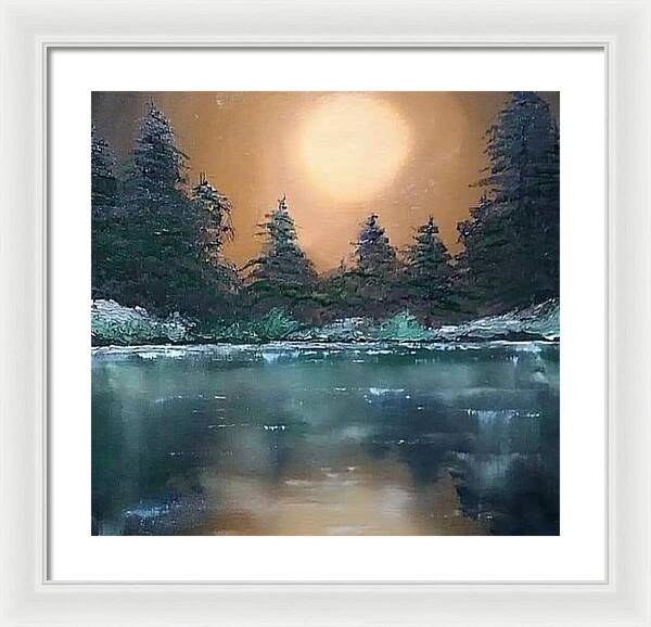 Calm water - Framed Print