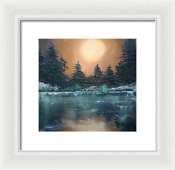 Calm water - Framed Print