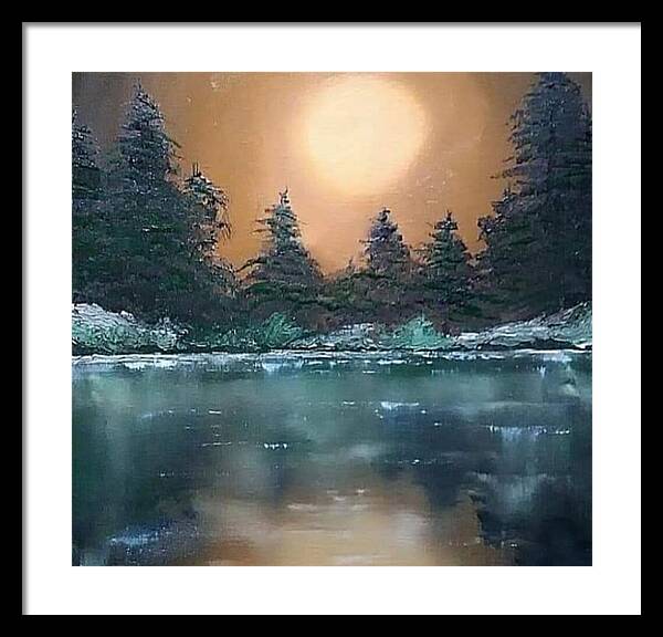 Calm water - Framed Print