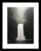 Forest water fall - Framed Print