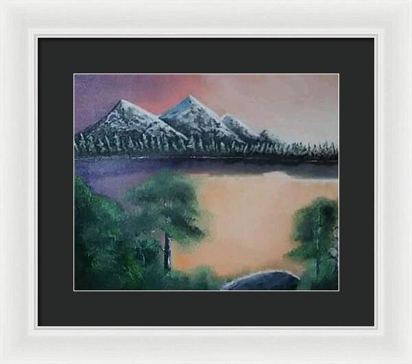 Lake viwe - Framed Print