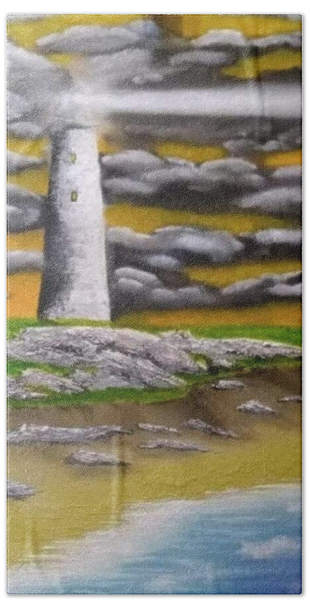 Light house - Beach Towel