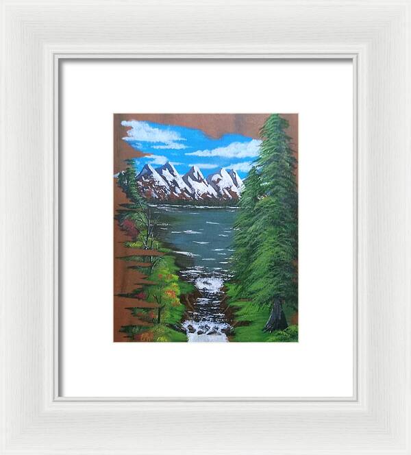 Mountain view - Framed Print