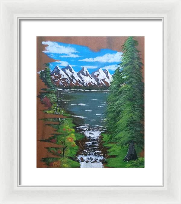 Mountain view - Framed Print