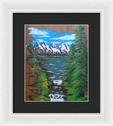 Mountain view - Framed Print