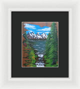 Mountain view - Framed Print